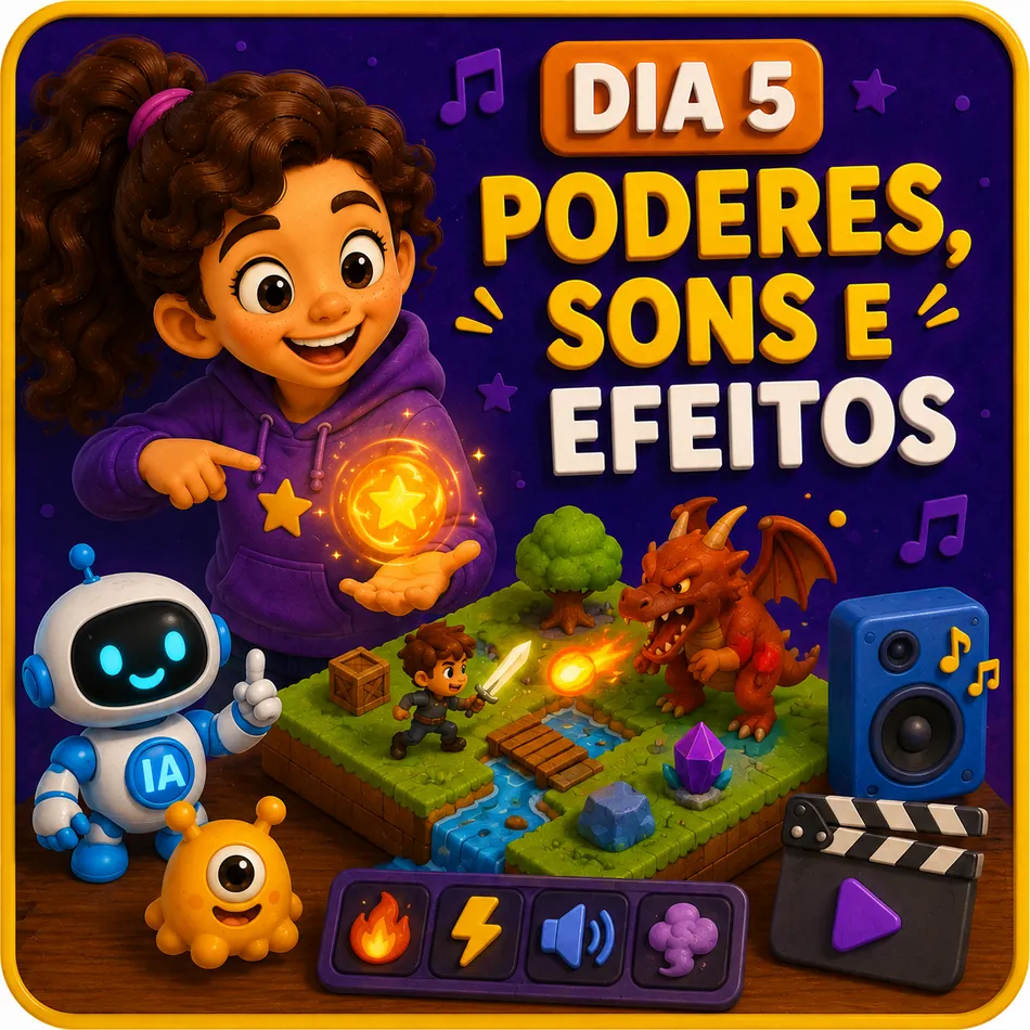 Dia 5 - Poderes, sons e efeitos